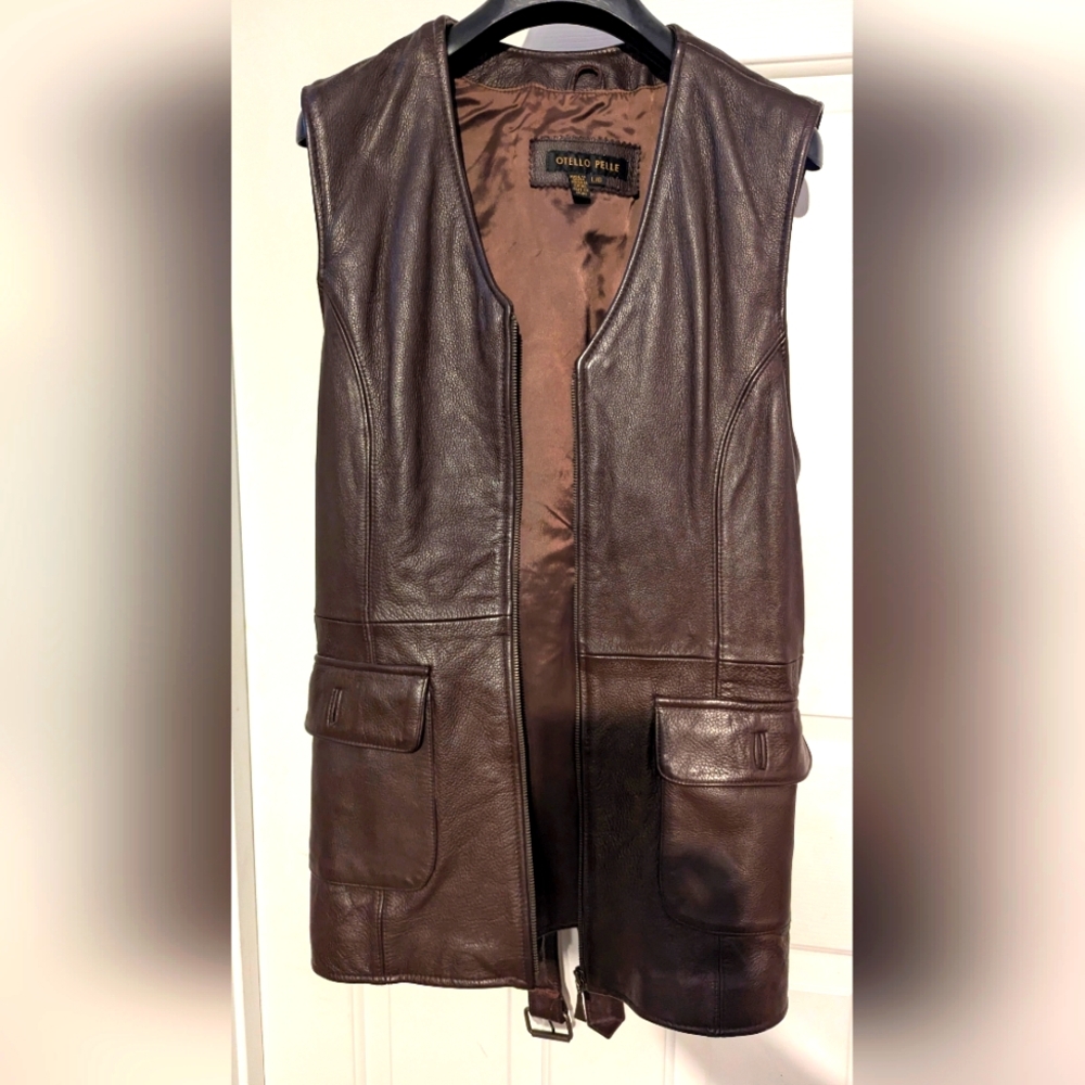 Leather vest